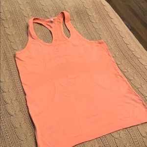 Lululemon orange racer back tank